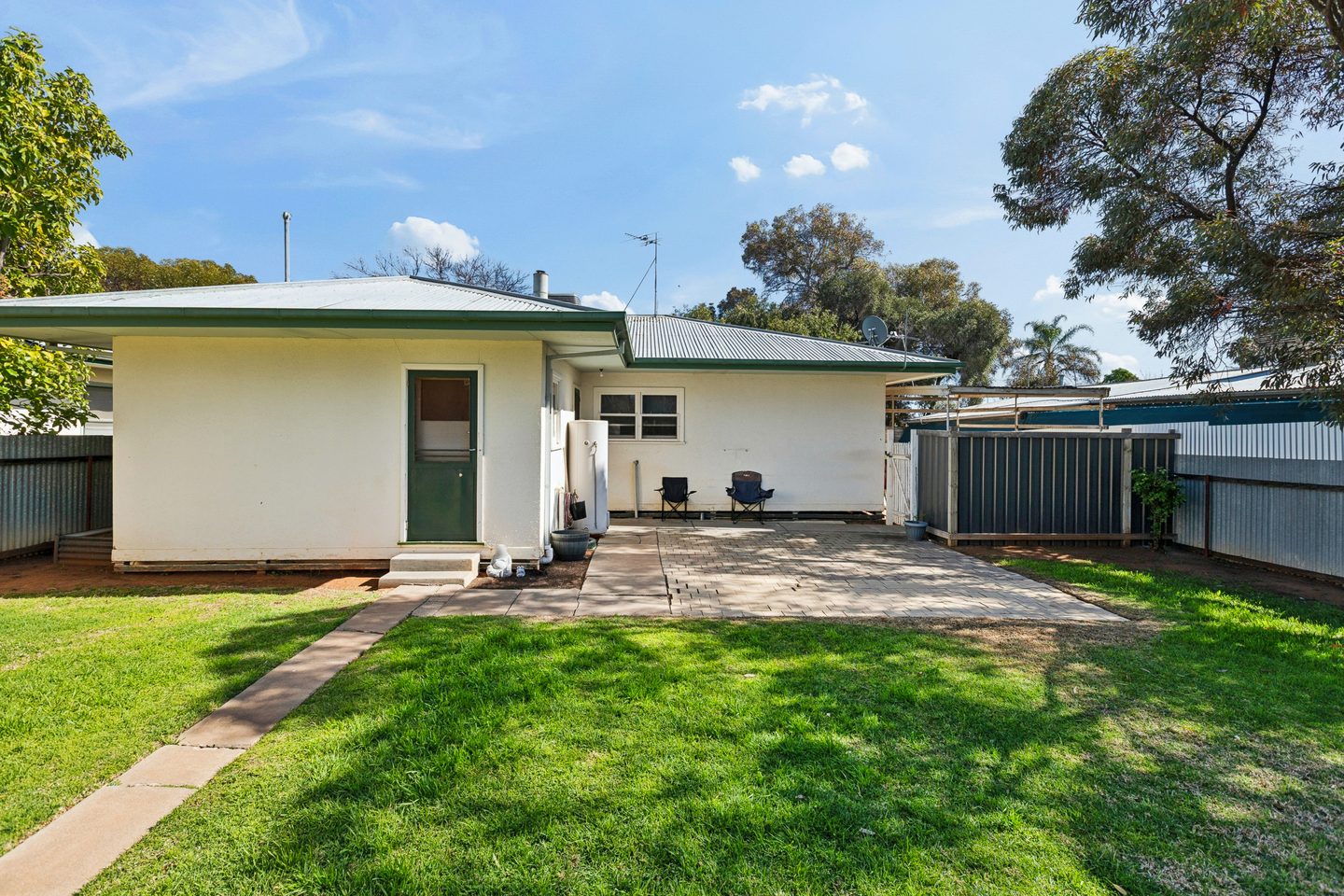 Rear of the home viewed from the lawn