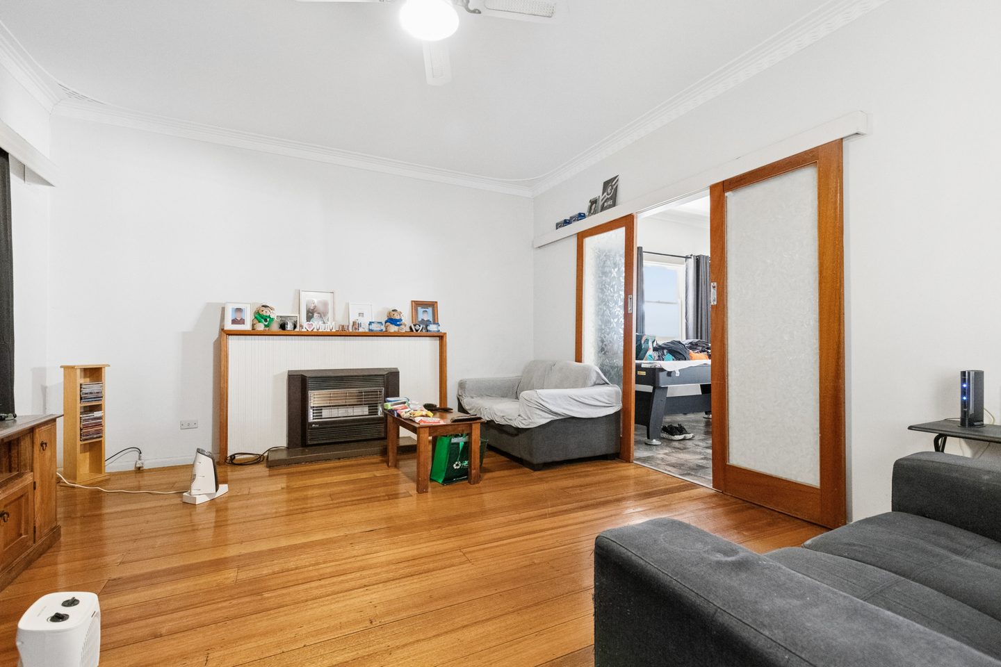 Lounge and timber-framed sliding doors
